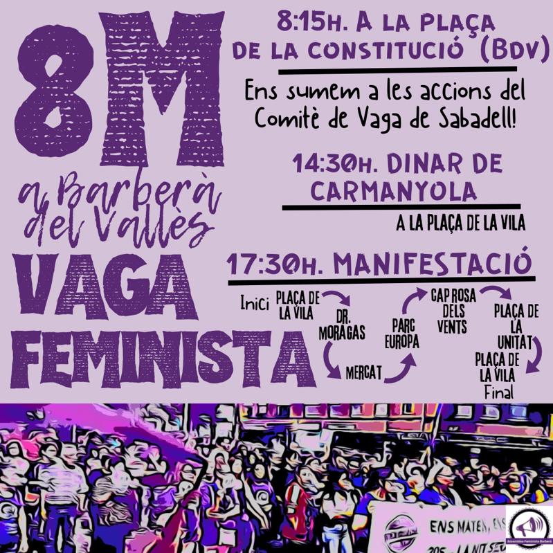 📣Convocatòria de vaga pel 8M a Barberà!

✨VISCA LA LLUITA FEMINISTA✨

#8març #assembleafeministabdv #feminisme #8M