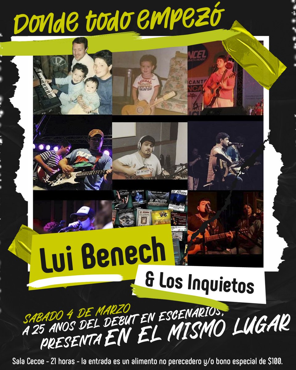 El próximo sábado 4 de marzo, en Sala Cecoe de Rosario. Desde las 21 horas.