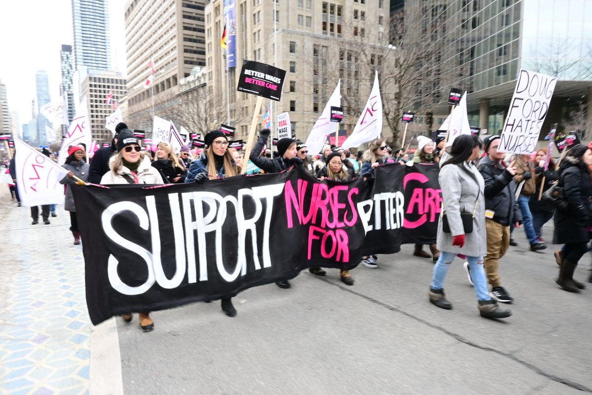 There's no easy way to capture all that you accomplished today.

THOUSANDS came out to #SupportNurses.
And this is just the start.

<a href="/OntHospitalAssn/">Ontario Hospital Association</a> &amp; <a href="/fordnation/">Doug Ford</a> this is what solidarity looks like. Are you ready for it? #onpoli