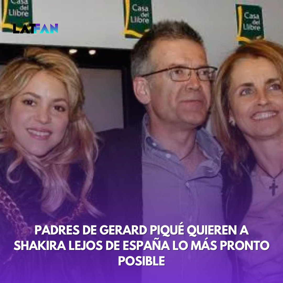 latfan_com's tweet photo. Aunque les duele separarse de sus nietos Milan y Sash, Joan Piqué Rovira (63) y Montserrat Bernabéu (60) solo desean que Shakira se mude cuanto antes a la ciudad estadounidense. https://t.co/RZAJfOomKB