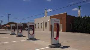 Shamrock Texas has the coolest Tesla charging station in the world. We are located on Rt 66 at the historic U Drop Inn!!! We love our Tesla visitors! #ElonMusk #UDROPINN #Route66 #100yearsiscoming #ComeVisitShamrockTexas
