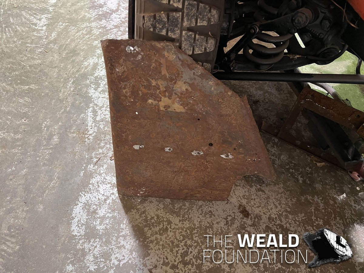 Bringing history back to life one panel at a time! Our team's dedication and skill are evident in the speedy restoration of original fender panels for the Sd.Kfz.223 3.Serie. #ThrowbackThursday #Tanks #WWII