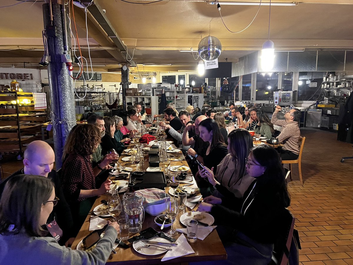 SoHamann's tweet image. Had an amazing Speaker’s Diner on #IxDA23 - so happy being the host of the amazing Raclette party 🧀