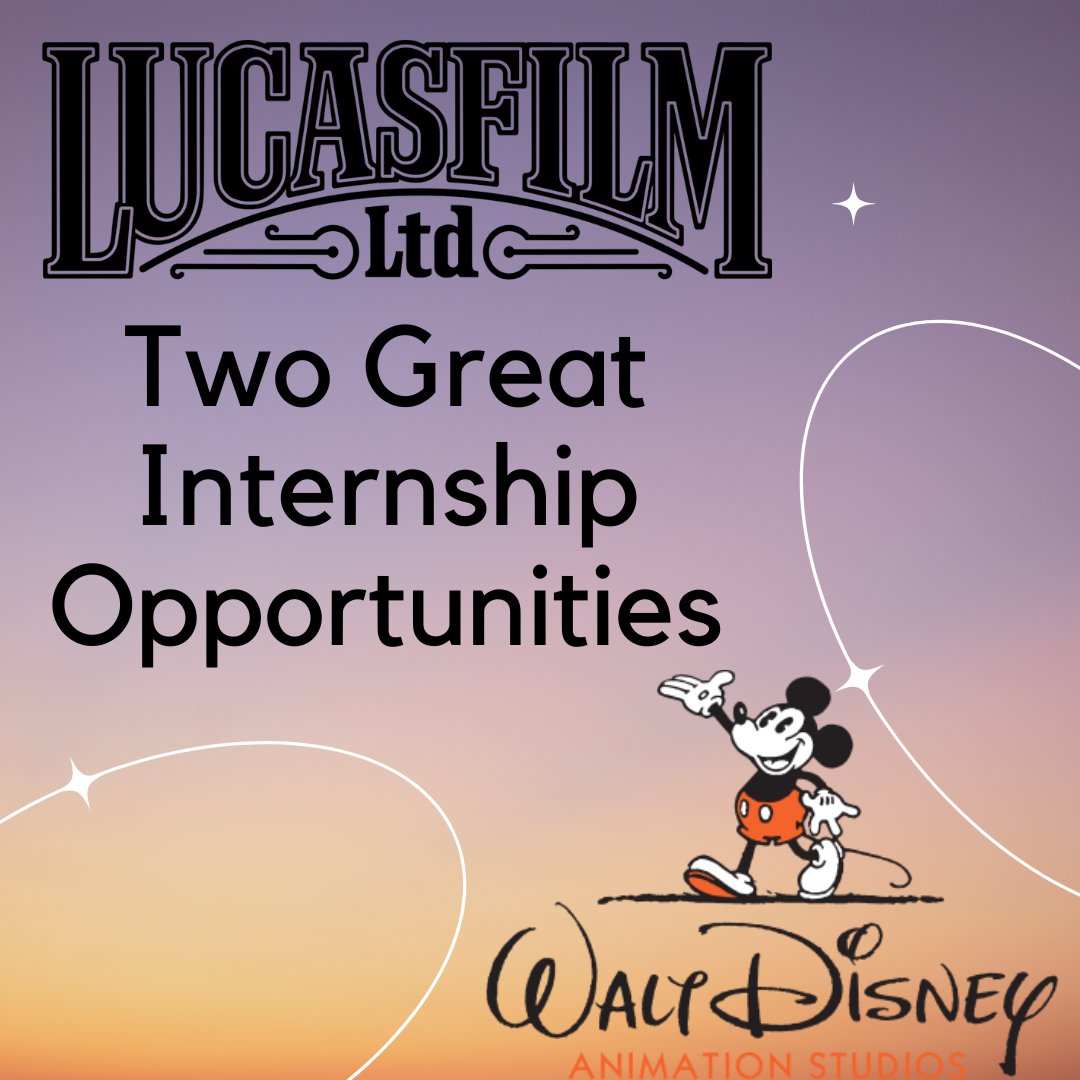 sjsu_saasc's tweet image. San Francisco - Lucasfilm Franchise Assets Grad
bit.ly/3SQ5spm
Burbank - Animation Research Library Intern
bit.ly/3INzxRC
#disney #lucasfilm #animationlibrary