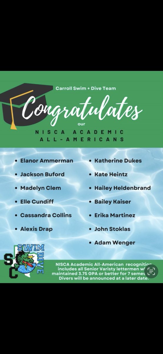 Congrats to these <a href="/SLC_SwimDive/">SLCSwim&Dive</a> athletes!!!