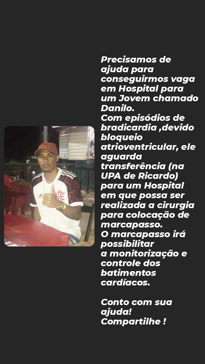 kamillaaraujofc's tweet photo. Galera precisamos de muita ajuda nesse momento precisamos que compartilhar o máximo esse post . Junto somos mas forte 💪🏼 #vagaUTI #vagaparaoperar #CTI #marcapasso #hostitaldocoracao
QUEM TIVER CONHECIMENTOS COM HOSPITAIS PARA CONSEGUIR VAGA, ENTRAR EM CTT! https://t.co/oNt8UPEmhR
