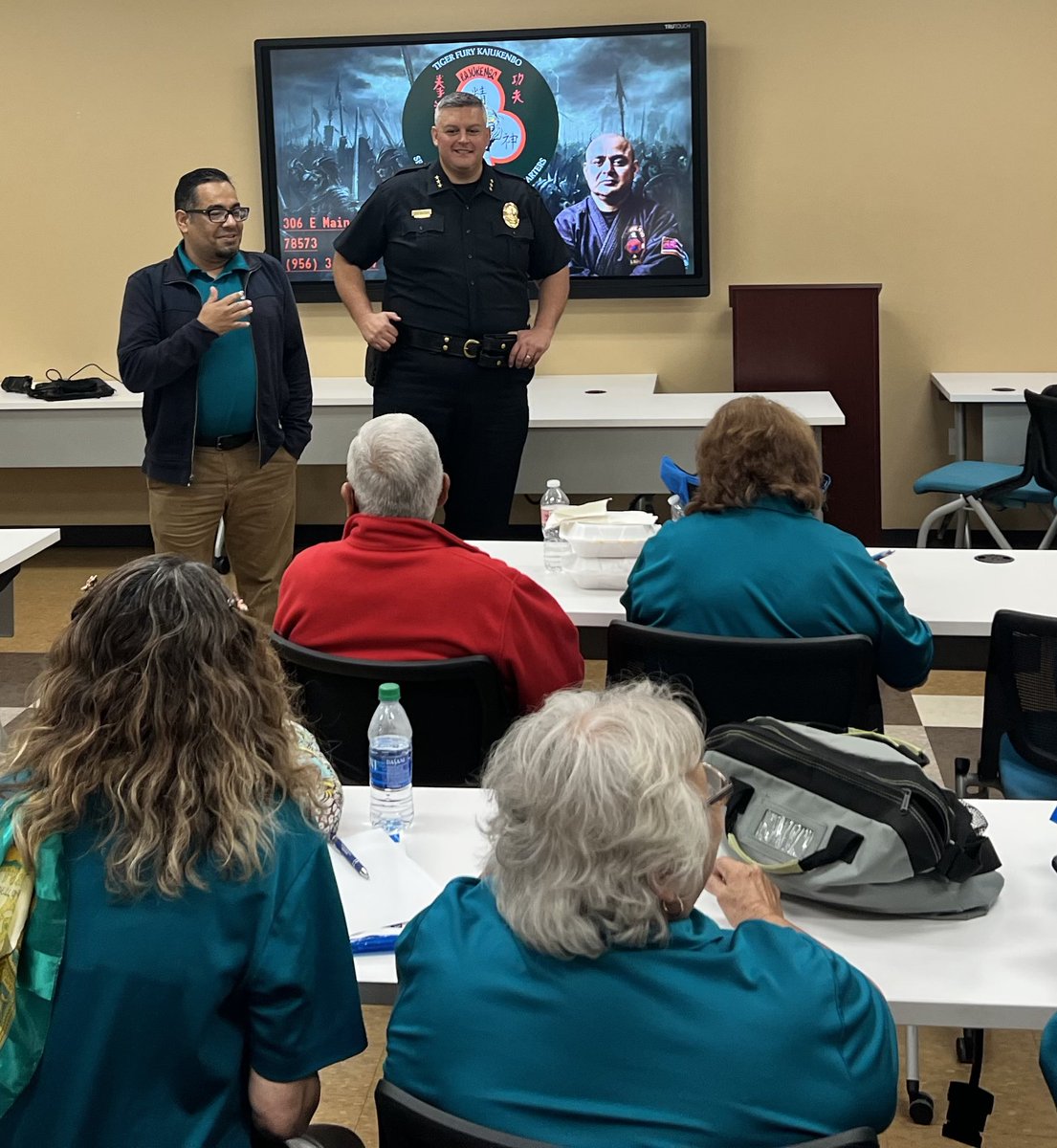 altontxpd's tweet photo. Earlier today our agency partnered with Sigung Luis Garcia with Tiger Fury Kajukenbo to conduct presentations/demonstrations for the AmeriCorps Seniors Hidalgo County Grandparent Program.

We would like to thank Sigung Garcia for his support to the Alton Community. 

#Altonstrong https://t.co/ULqDn2xLQt