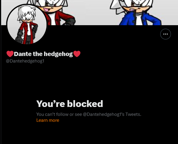 EdgyJackal's tweet photo. welp seems like @Dantehedgehog1 blocked me https://t.co/xd8H5Y5Whk