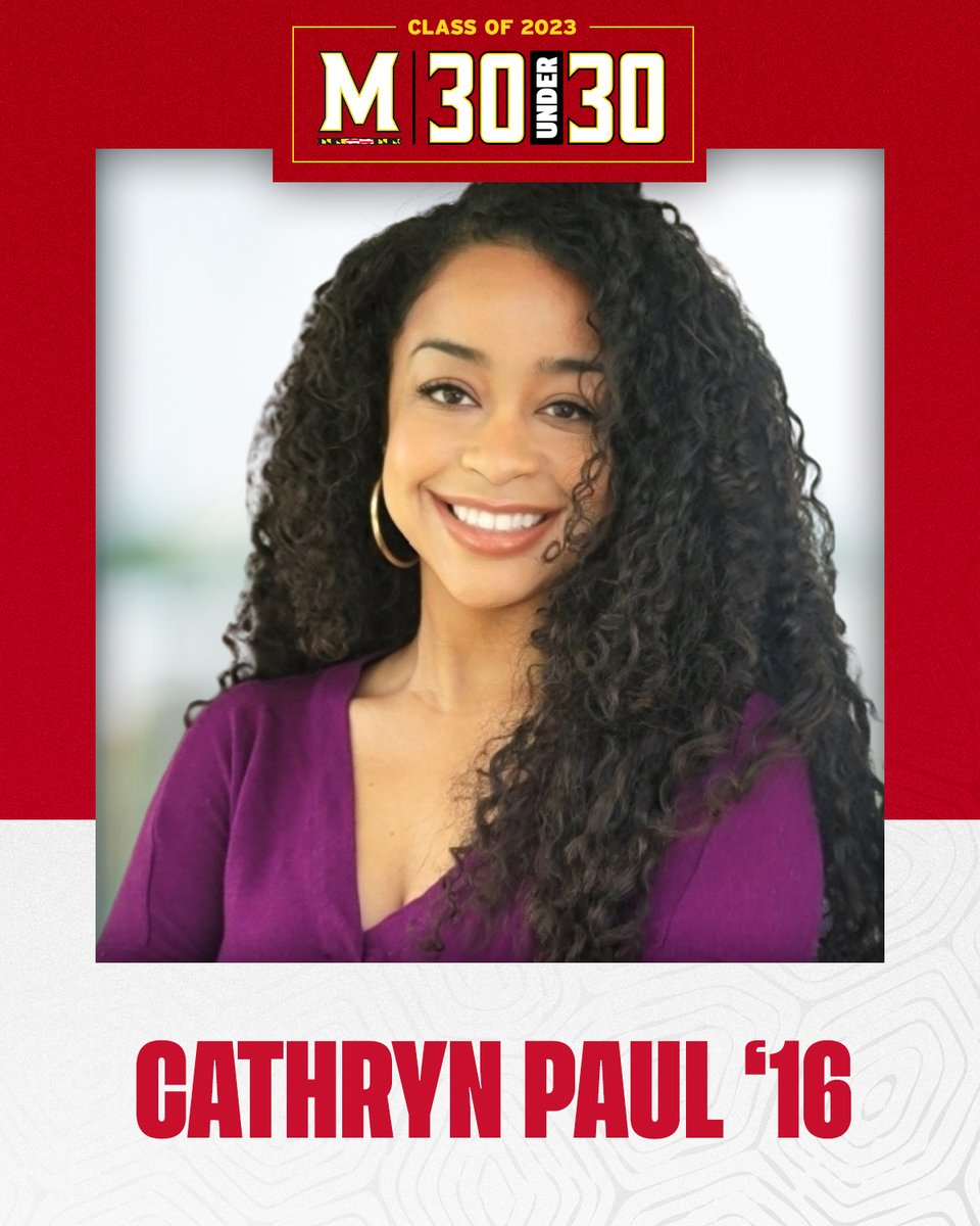 cathrynannpaul's tweet photo. Grateful for this honor from my alma mater to be a part of @UofMaryland's 30 Under 30 class. Special to be recognized by #UMD that poured so much into me as a student. @TerrapinClub @bsosumd @AASD_UMD @Nyumburu 

https://t.co/VuZdllvcJ1 https://t.co/NjKa74tfSc