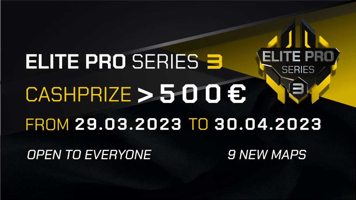 Elite Pro Series are back for a 3rd edition ! 🔥🔥

It's time to come back on ShootMania ! ⚡️

Discover all informations on : discord.gg/KNEzgtJebk