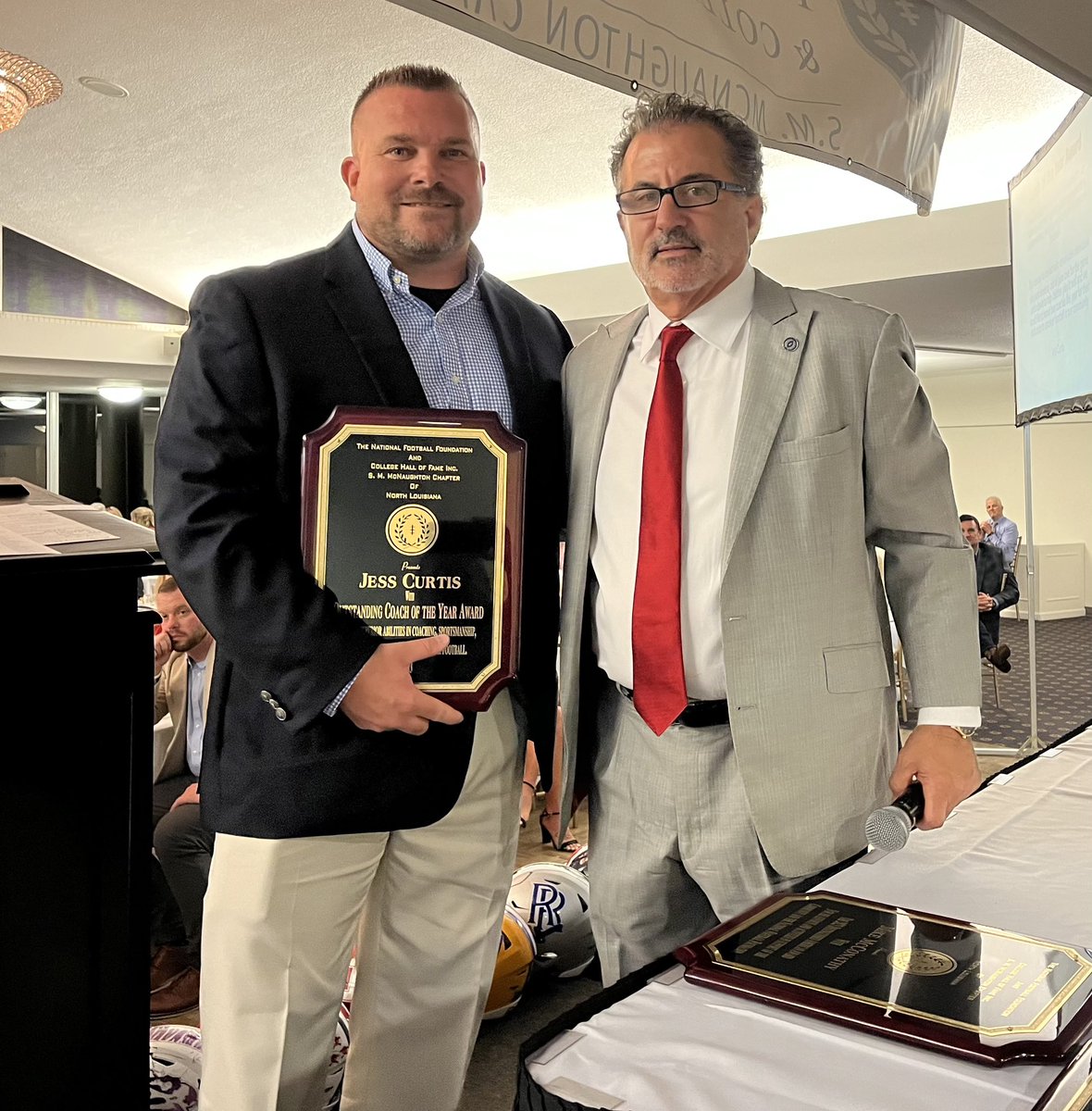 I appreciate the National Football Foundation for honoring Coach of the Year Award. Thanks for the honor it represents the great 2022 season at MHS.