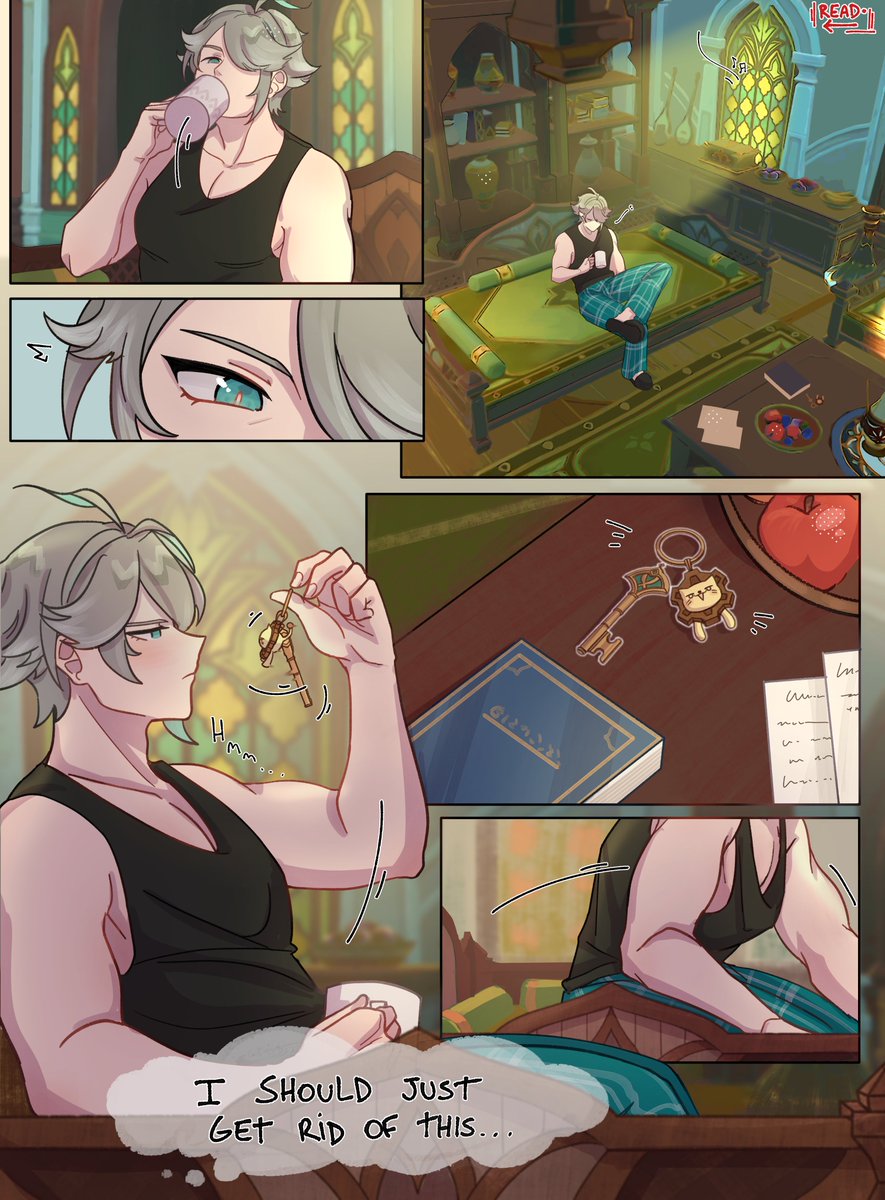 plumesidedish's tweet photo. 'when the time comes' (short comic - pt 3) 🏛️🌱🏛️ #kavetham #haikaveh #GenshinImpact 

hesitation -- (read from right to left <<<) https://t.co/lWDDfyOdPL