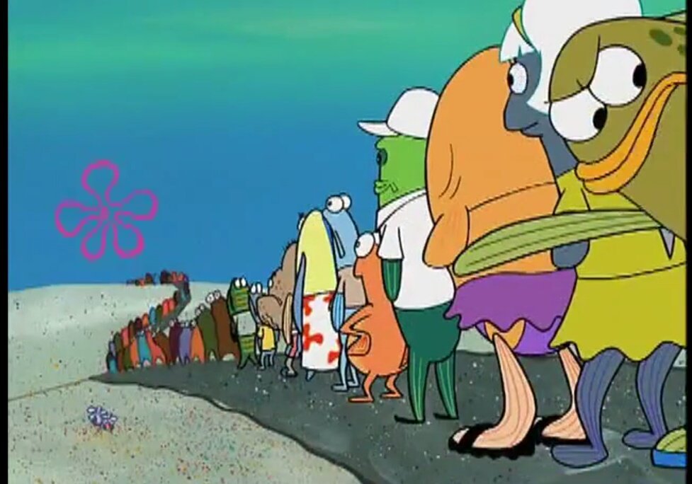 Fila de online bob esponja