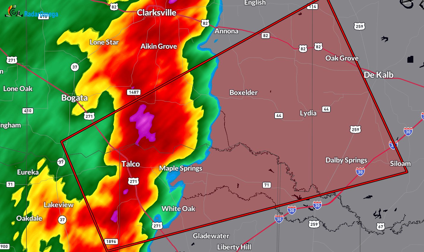 Ryan Hall, Y’all on Twitter "🚨Tornado Warning including Talco TX