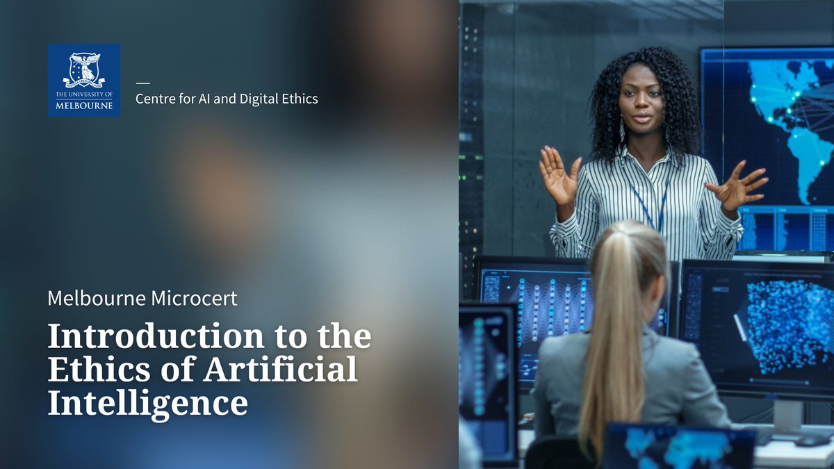 Interested in exploring the ethical issues of artificial intelligence to help your organisation implement more responsible AI? 

<a href="/CAIDE_UoM/">Centre for AI and Digital Ethics</a> is launching a new Melbourne MicroCert, an Introduction to the Ethics of AI → lnkd.in/gyzV6PzE