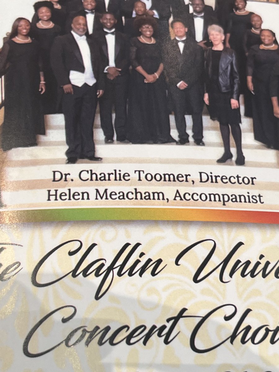 I attended the Claflin University’s Concert at Bethel UM Church honoring Black History Month.