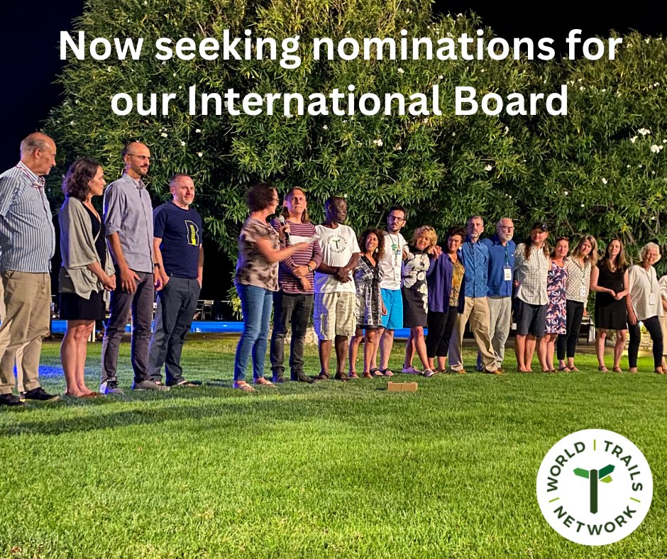 Interested in joining a board made up of leading trail professionals from around the world? The #WorldTrailsNetwork is now seeking nominations for the International Board. Submit your nomination by May 1, 2023, for consideration. Learn more at worldtrailsnetwork.org/international-… #trails