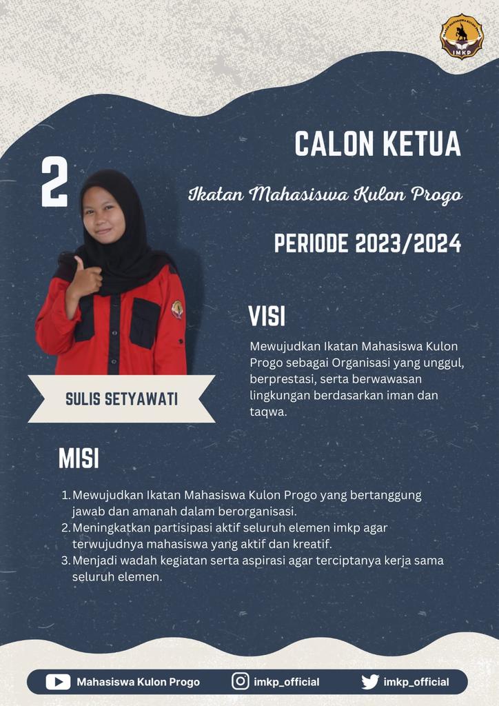 Halo teman teman kenalin nih calon ketua IMKP periode 2023/2024 Jangan lupa vote ya