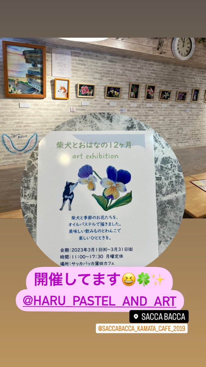 SaccaBacca_cafe's tweet photo. #蒲田  #サッカバッカ  #春の展示会🌸  #柴犬大好き https://t.co/iXzevfGD3w