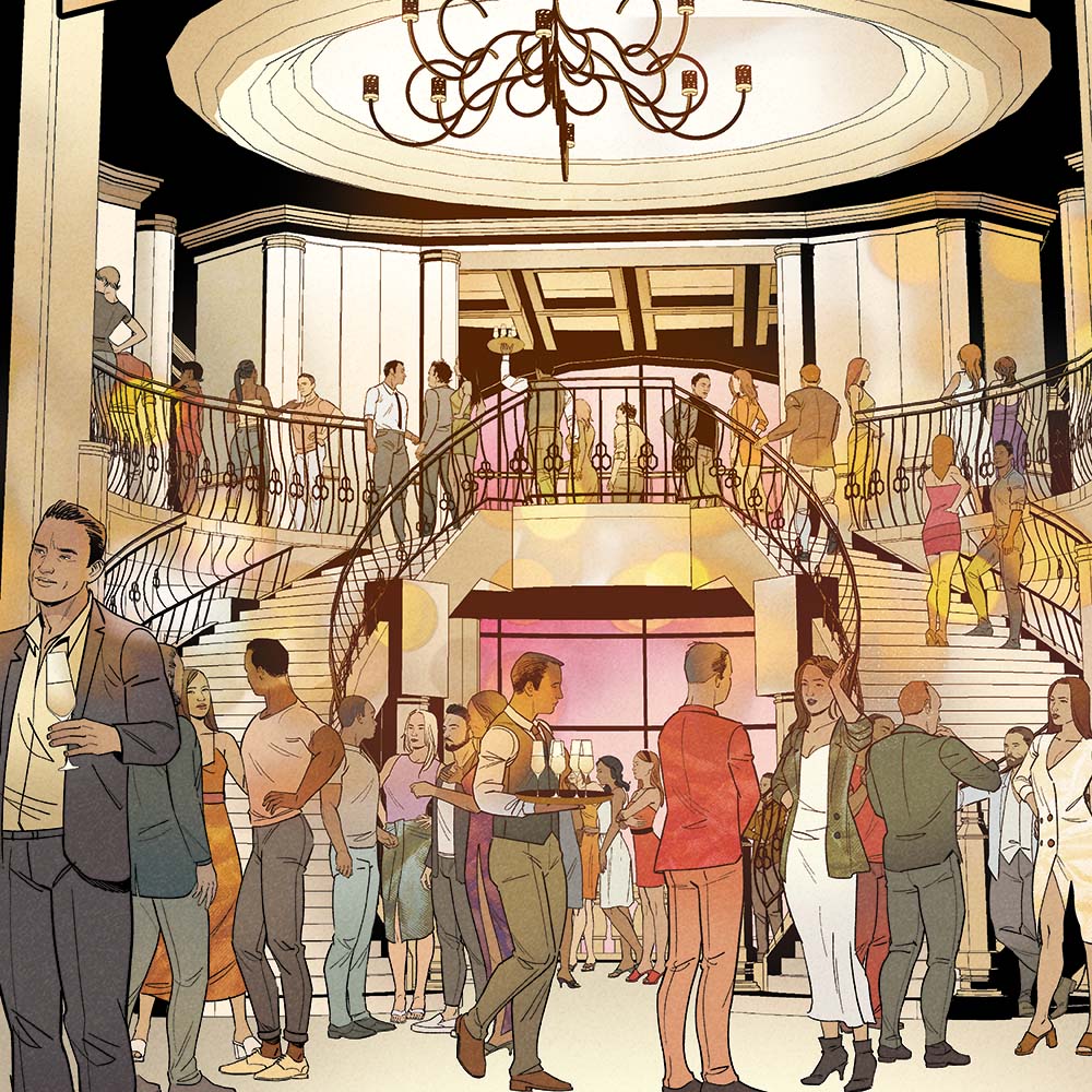 Enter the world of the crazy rich and their celebrity influencers, designer drugs &amp; legendary parties. Preorder #GATSBY, our first OGN, by 4/3. Creators: @jeremyholtbooks, <a href="/felipecunha/">Felipe Cunha</a>, @dearbhlala &amp; @AdamWollet. Bonus art: <a href="/ElizabethBeals/">Elizabeth Beals</a> &amp; <a href="/PriPetraites/">Priscilla Petraites</a>. previewsworld.com/Catalog/MAR231…