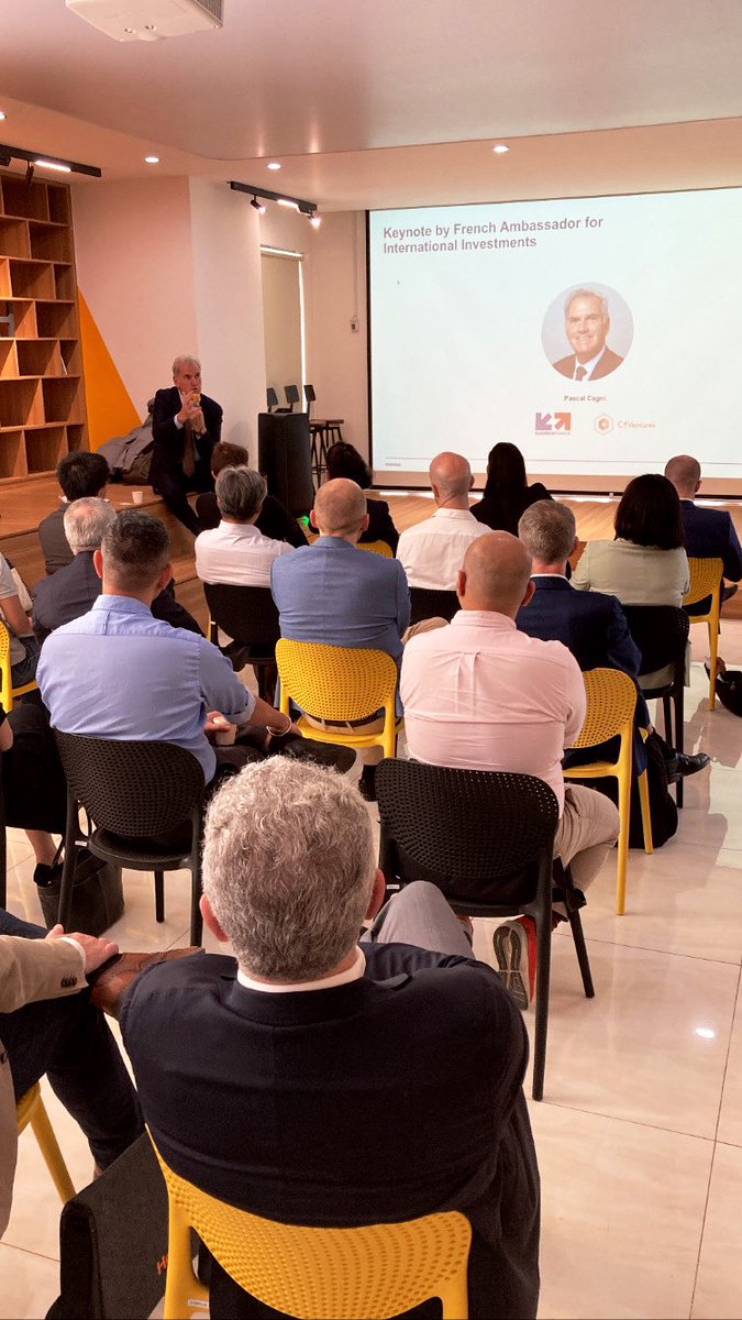 #WeAreBack ce matin on accueille à HCMV 🇻🇳 <a href="/PascalCagni/">Pascal Cagni</a> Ambassadeur Délégué aux investissements internationaux et Président de Business France 🇫🇷 une belle opportunité de lui montrer le dynamisme de la scène Tech vietnamienne et de la Communauté #FrenchTech labellisée de nouveau