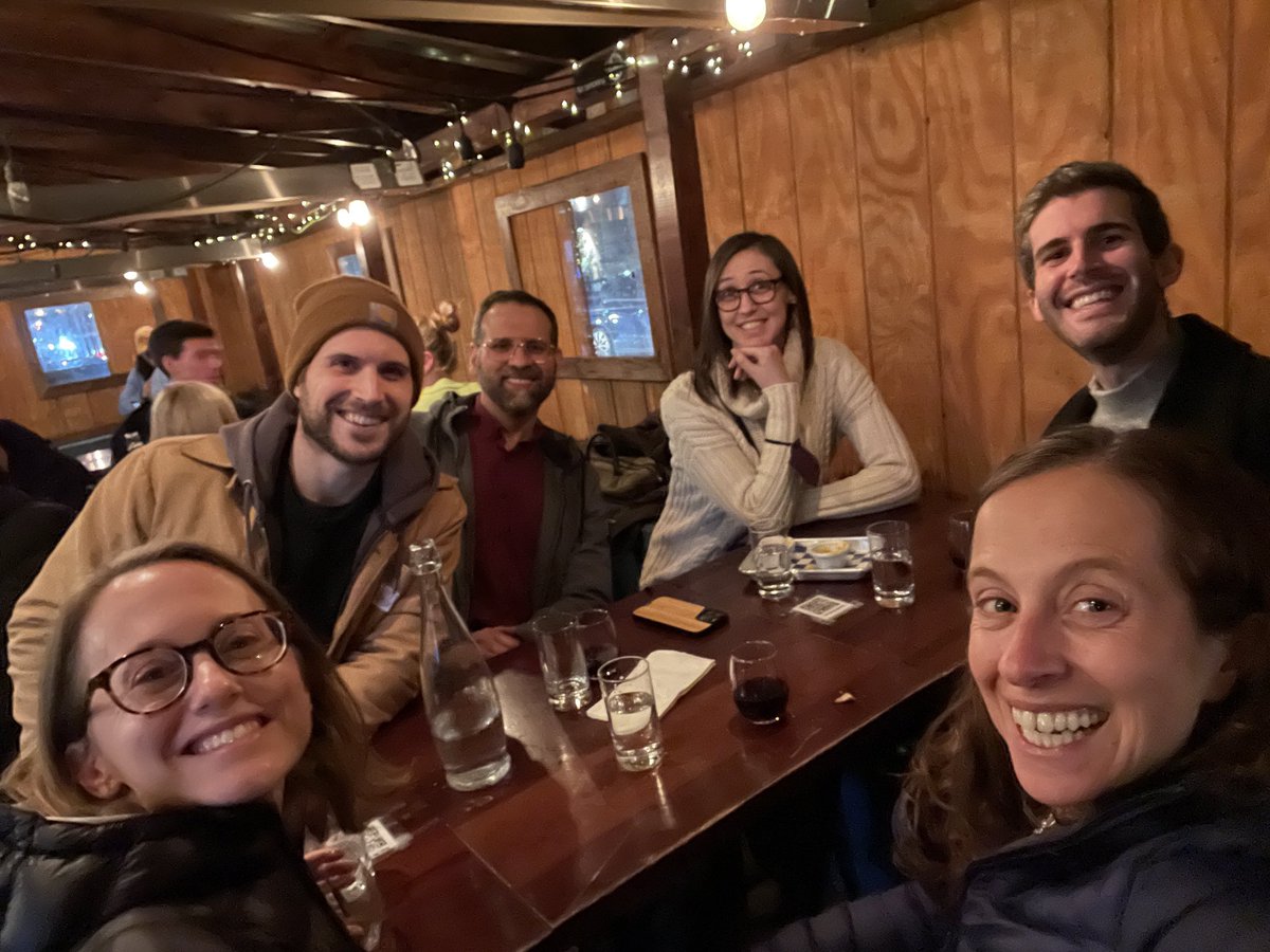 There is little better than getting together with former mentees and seeing them find their paths. A great ⁦<a href="/JohnsHopkinsSPH/">Johns Hopkins Bloomberg School of Public Health</a>⁩ impromptu reunion in New York. ⁦⁦⁦<a href="/RachelPressK/">Rachel Presskreischer</a>⁩ ⁦<a href="/backerman150/">Ben Ackerman, PhD</a>⁩ ⁦<a href="/kara_rudolph/">Kara Rudolph</a>⁩