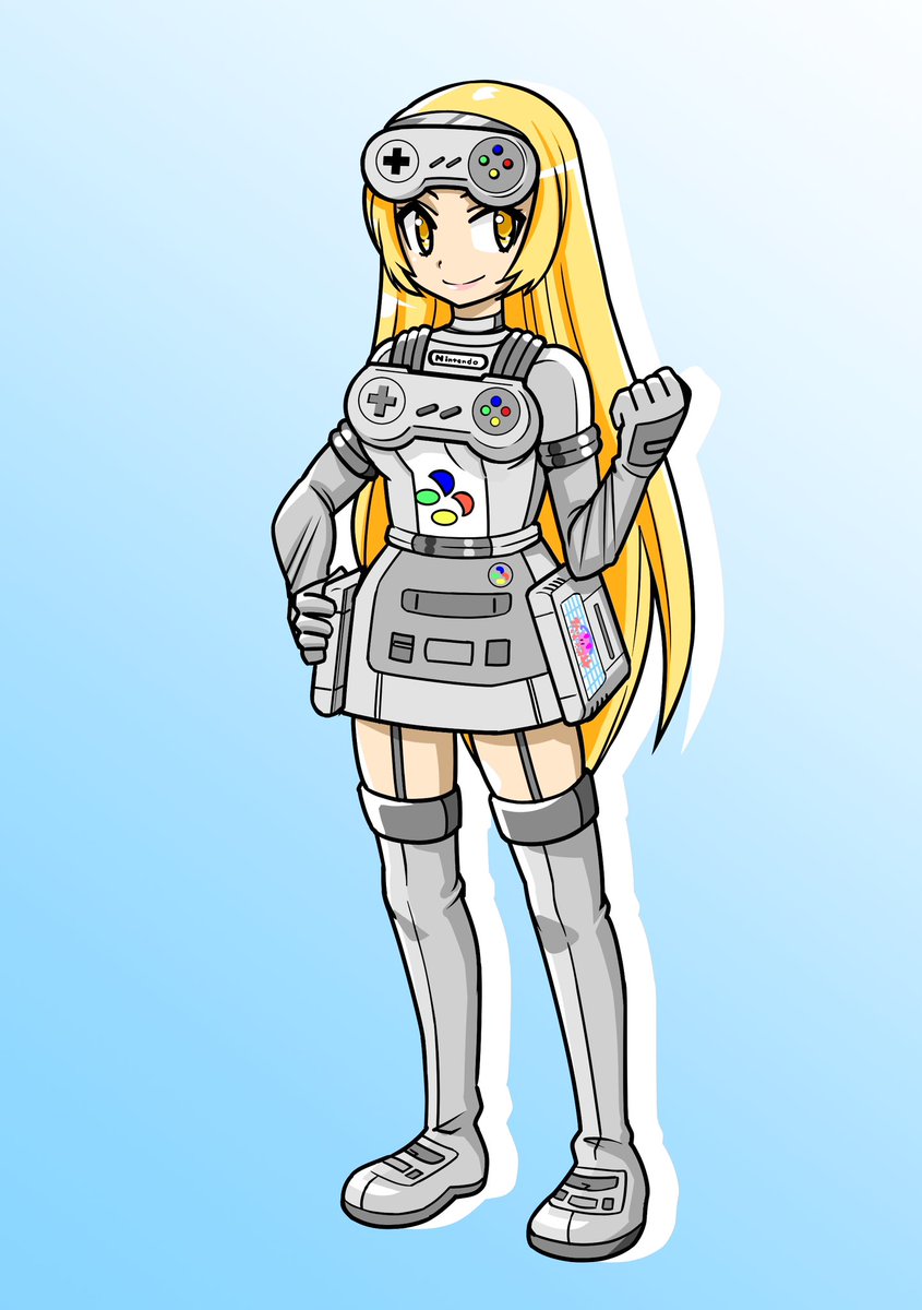 「見比べるとプロトタイプとの違いが結構あるスーパーファミコ 」|井上コウセイのイラスト