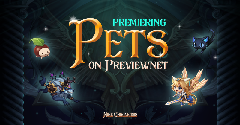 NineChronicles's tweet photo. 🐾Premiering Pets on Previewnet!!!🐾

Come meet our lastest "Furr-ity" addition to @NineChronicles!
Make friends with them on Previewnet! 
😉 See you soon on the Mainnet! 

Visit our Discord for more! 👇