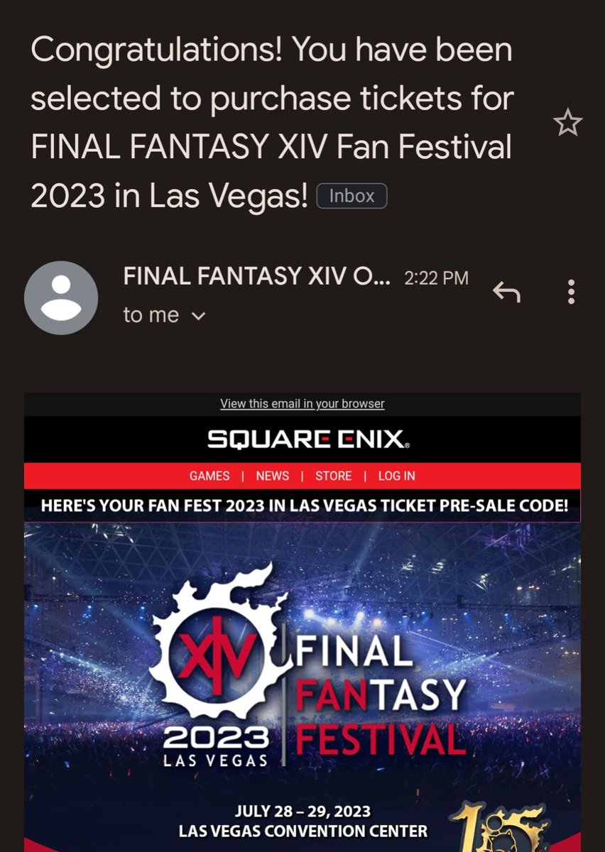 Kimtastrophe1's tweet photo. I'm so excited that I'll be able to celebrate the 10th Anniversary of FFXIV at the Fan Festival in Las Vegas!!

Let the planning begin! 💖 https://t.co/82lxjmWgFn