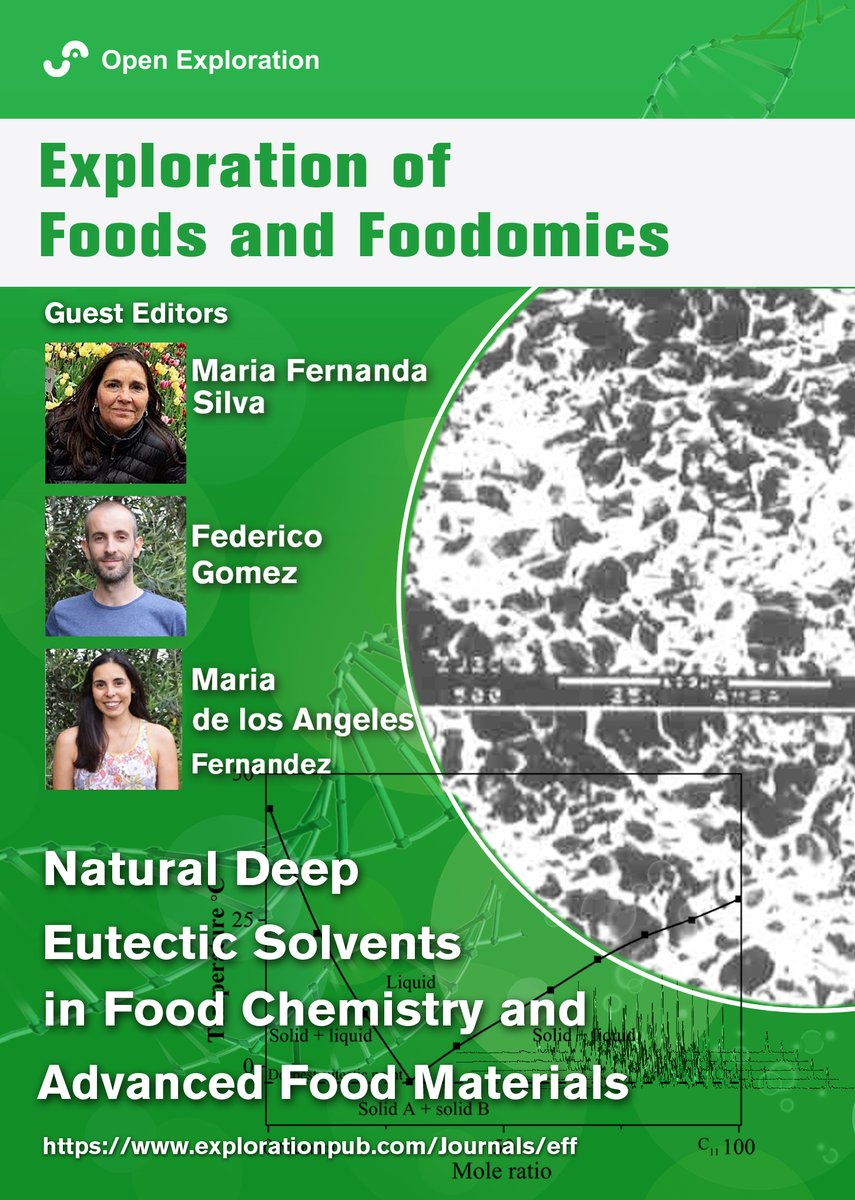 EFF_Journal's tweet photo. Call for Papers!-EFF‘s special issue:
Natural Deep Eutectic Solvents in Food Chemistry and Advanced Food Materials
Guest Editor: Prof. Maria Fernanda Silva, Dr. Federico Gomez and Dr. Maria de los Angeles Fernandez
https://t.co/20kQxpYKKh

Deadline: 2023.09.30 https://t.co/StwXNc0yZ1