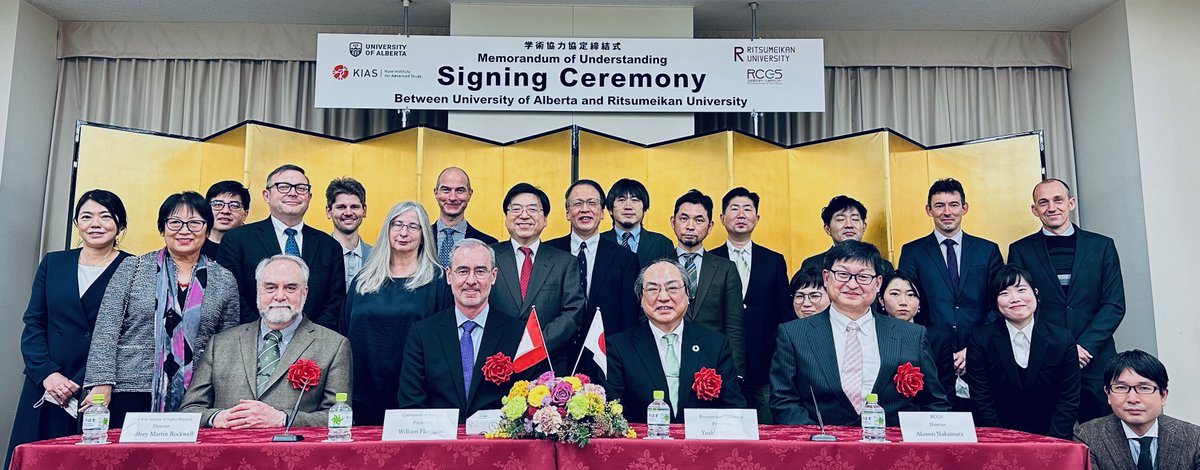 Did you know that #PTJC has a history of #collaboration with <a href="/RitsumeikanU/">Ritsumeikan University Global</a>? As parts of the #JACAC, we've built equitable, reciprocal, and respectful relationships. Check out more pics from the MoU signing with @ualberta <a href="/KIASAlberta/">Kule Institute</a>. Stay tuned for more collaborations to come!