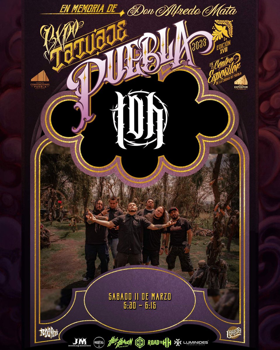 Nos vemos este 11 de marzo en PUEBLA en la expo tatuaje internacional puebla 2023