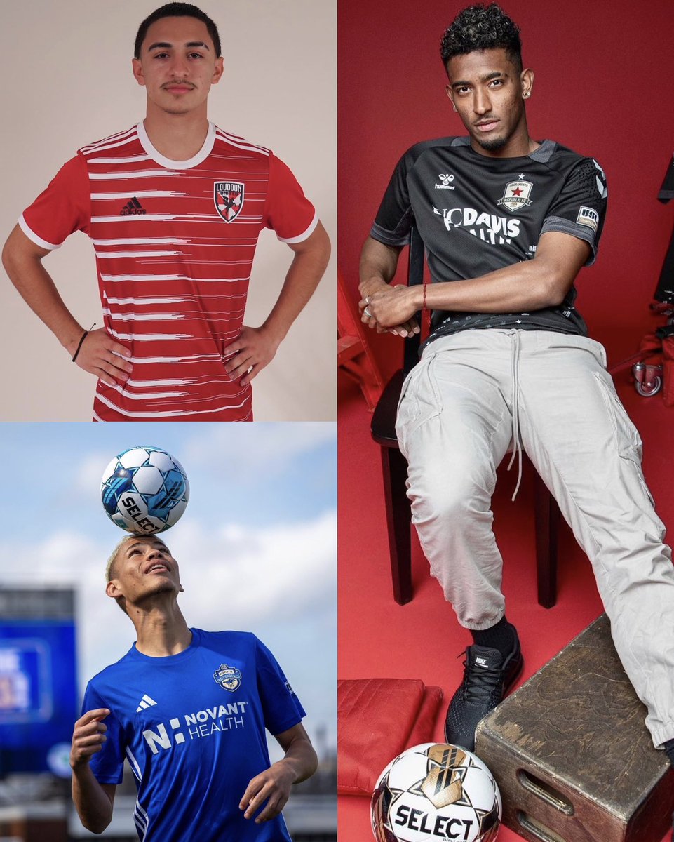 HNFutbolTV's tweet image. Isaac Espinal, Douglas Martinez y Luis Alvarez con sus nuevos uniformes esta temporada en USL Championship y USL One 👀👕🔥