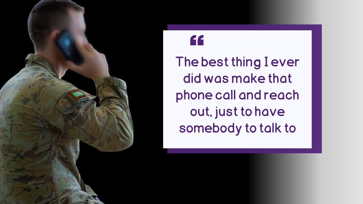 OpenArmsSupport's tweet photo. “The best thing I ever did was make that phone call and reach out, just to have somebody to talk to” Peer Tim.

Open Arms provides free and confidential counselling to anyone who has served a day in the ADF, and their immediate families. ☎️ 1800 011 046 #OpenArmsSupport https://t.co/QGfDZLkvYv