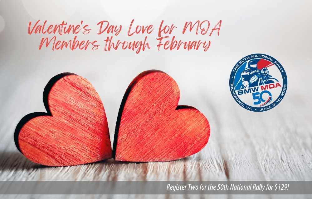 We're extending our 2/$129 special for the 50th National Rally until March 6, 2023. Grab a friend and get registered for the 50th. After Sunday, this special is gone!