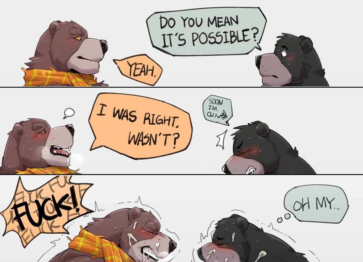 Jumperbear on Twitter: "75. Papa Bear & Baloo jerking off together