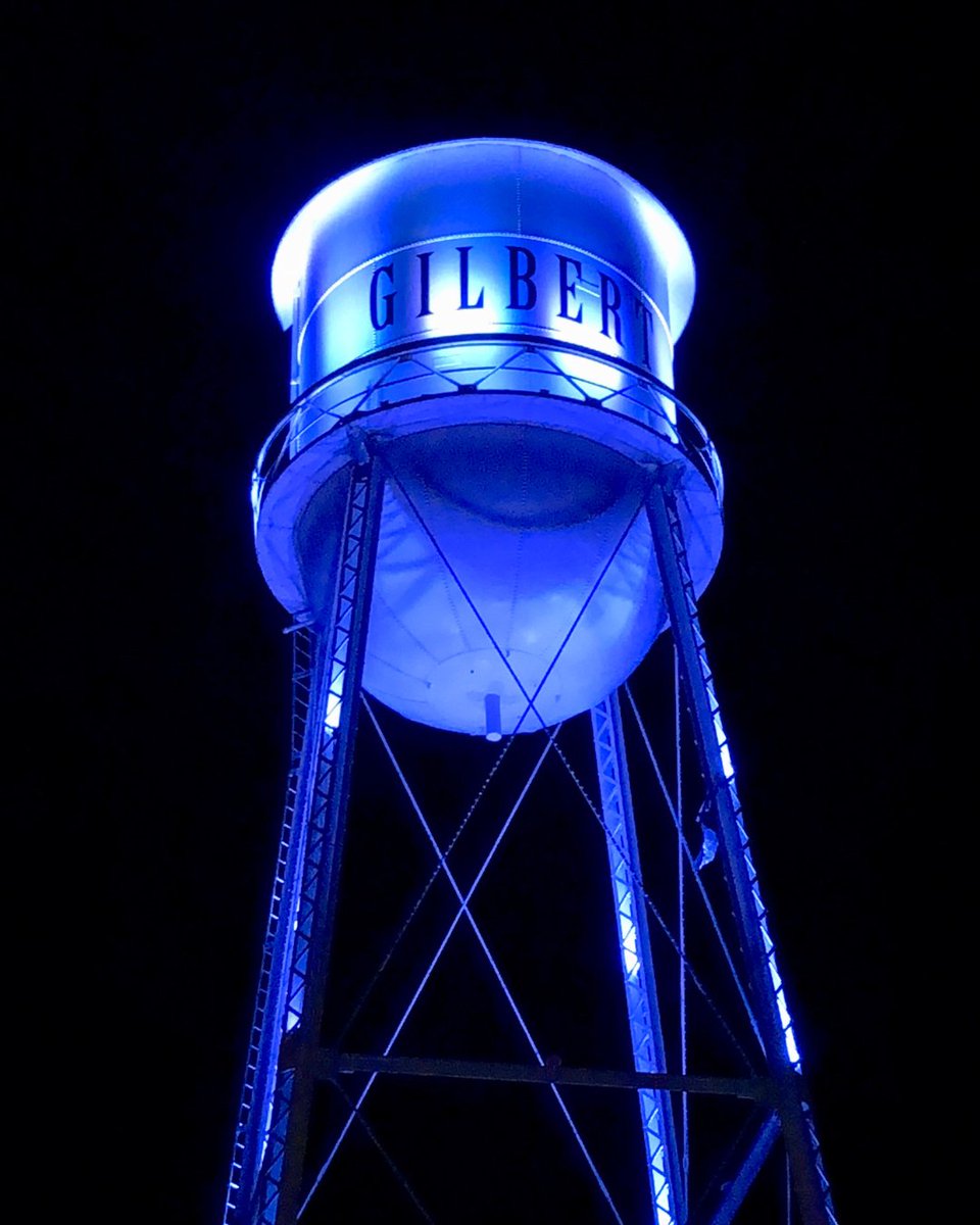 GilbertYourTown's tweet photo. The Gilbert Water Tower will be lit blue and green tonight in recognition of National Eating Disorder Awareness Month. ๐๐
This lighting request was submitted by the National Eating Disorders Association (@NEDAstaff).
Learn more โก๏ธ https://t.co/PCxBqJfSsI
#LightUpGilbert https://t.co/O2V6MszBMx