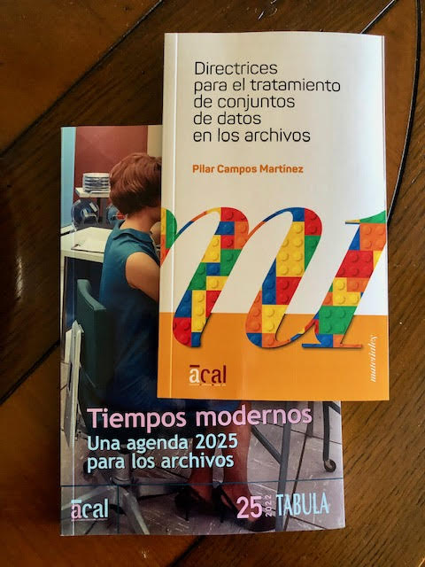 AsociacionACAL's tweet photo. 📚📚NOVEDADES EDITORIALES
📚Un nuevo número de Tábula con propuestas novedosas para los archivos que se mueven y tratan de sobrevivir a un futuro incierto.
📚 Y un trabajo de @Pilar__Campos con  conceptos de la gestión de conjuntos de datos y métodos para comprobar su calidad. https://t.co/tm4beIhTig