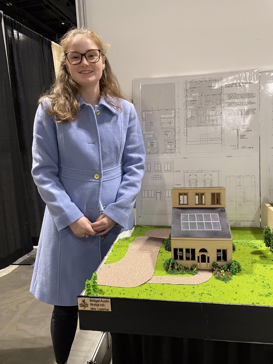 Fun luncheon for the <a href="/HBRAofCT/">HBRA of CT, Inc.</a> high school Architectural Design competition. <a href="/Reg8CT/">RHAM/Reg8</a> senior, Bridget A. won Rookie of the Year! See all the cool entries at this weekend’s #CTHomeShow.