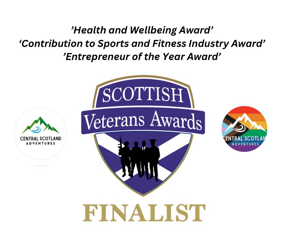 We are delighted to announce that ‘Your’ local Paddlesports Business has been shortlisted as Finalists for the Scottish Veterans Awards. Credit to our partners, clients and amazing team. ❤️