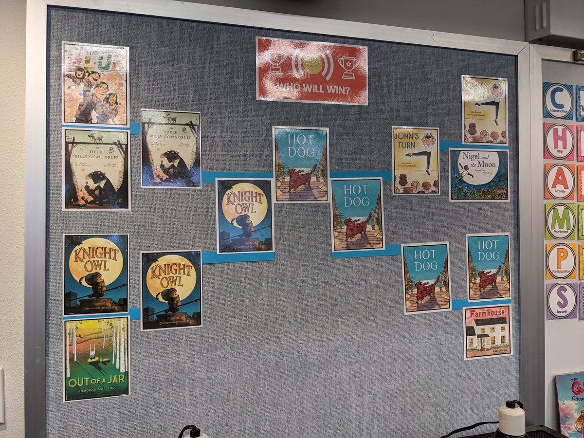 LibraryRivera's tweet photo. Our Rivera Stars had so much fun voting for their favorite picture books. And they were SO EXCITED to watch the official awards announcement and find out that they actually picked the winners! #TomasRiveraElem #ALALibrary #DentonISDLib https://t.co/aGMk6V1fLk