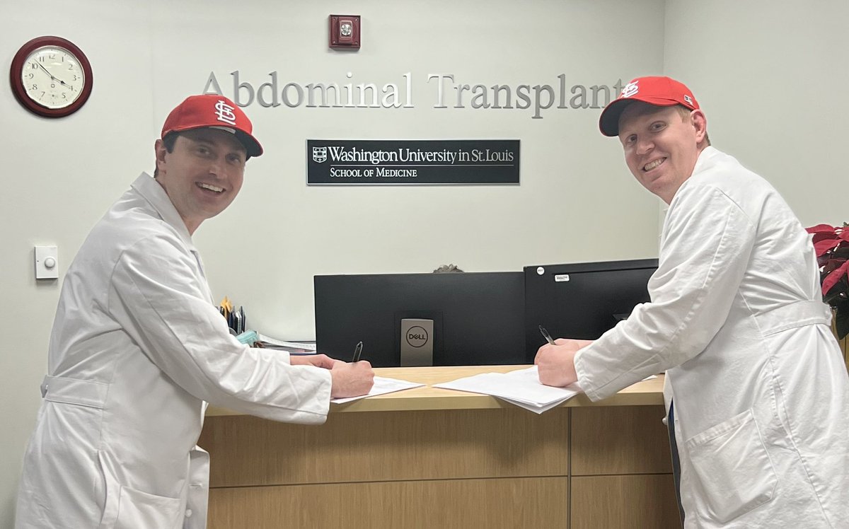 Darren Cullinan (@darrenrcullinan) on Twitter photo It’s signing day in St. Louis!
<a href="/grmartens/">Greg Martens</a> and I are excited to join <a href="/WashUSurgery/">WashU Medicine Department of Surgery</a> Abdominal Transplant team! Thankful for WillChapman, <a href="/Majeldoyle/">Majella Doyle</a>, <a href="/meranda_scherer/">Meranda Scherer</a> <a href="/WashUSurgRes/">General Surgery Residency at WashU Medicine</a> and all the mentors that made this possible. It’s signing day in St. Louis!
<a href="/grmartens/">Greg Martens</a> and I are excited to join <a href="/WashUSurgery/">WashU Medicine Department of Surgery</a> Abdominal Transplant team! Thankful for WillChapman, <a href="/Majeldoyle/">Majella Doyle</a>, <a href="/meranda_scherer/">Meranda Scherer</a> <a href="/WashUSurgRes/">General Surgery Residency at WashU Medicine</a> and all the mentors that made this possible.