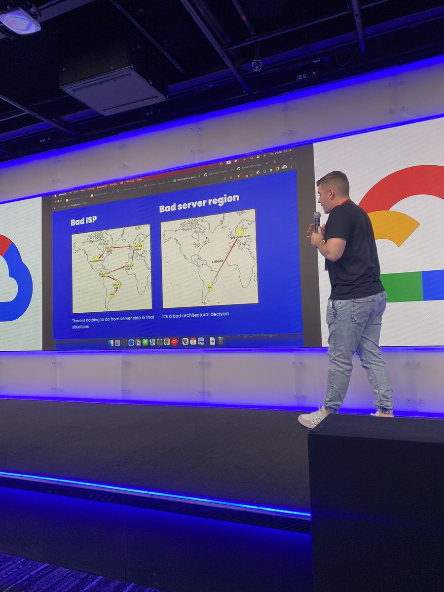 ananeridev's tweet image. Otimizando a performance do nodejs com o brabo @_rafaelgss ! Foda demais #NodeBR #NodeBR61