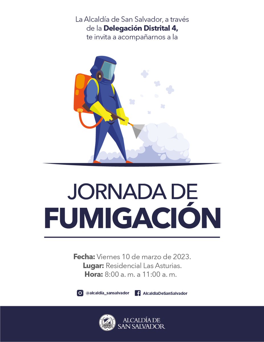 Tanya_Ortiz's tweet photo. @alcaldia_ss hola, hay una jornada de fumigación este 10 de marzo en mi localidad. Necesito saber las precauciones a tomar con mascotas, saber si el producto es tóxico para ellos y las recomendaciones https://t.co/Z3m3PYOuWD