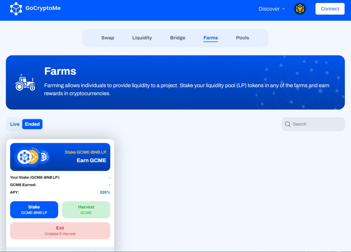 We are offering FREE #staking #pools and #farms to #crypto projects for a limited time!  Projects developers and owners please DM us for more details.  #BNB #Launchpad #Web3 #ETH

gocryptome.io/dex/farms