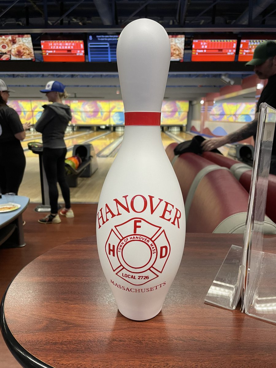 Hanover Firefighters are bowling in the @Richardson_Ins 2023 Charity Bowling Tournament at @BostonBowlHnvr.  We will be bowling to support the @100clubmass, wish us luck!