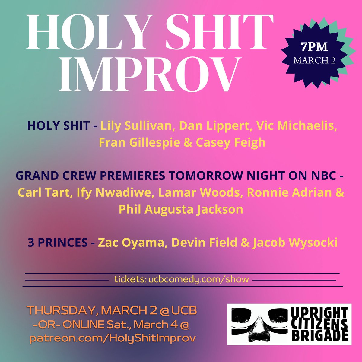 Holy Shit Improv tweet media