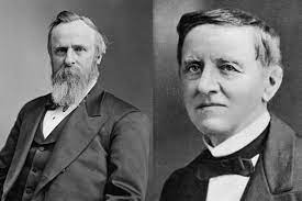 TammiMinoski's tweet photo. #OTD 1877: After a contentious election, Congress declared #RutherfordBHayes the winner of the 1876 presidential election over Samuel J. Tilden, even though Tilden had won the popular vote. https://t.co/wdYzvTiY2E #USHistory #Compromiseof1877 https://t.co/Yix9TfxVgV