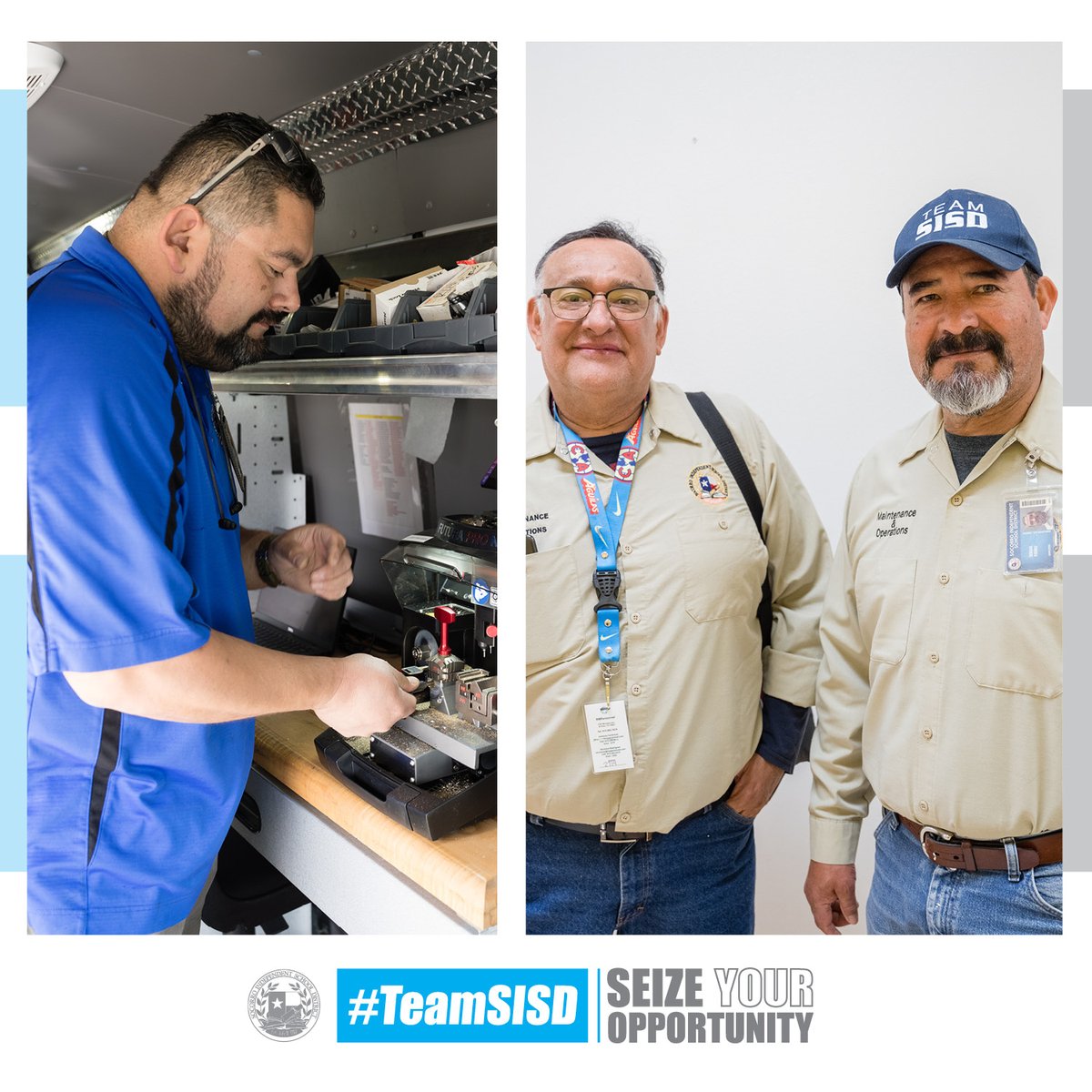 SocorroISD's tweet photo. Happy Maintenance Worker Appreciation Day! These hardworking individuals often carry out many different tasks in a single day. We honor these extraordinary #TeamSISD employees who ensure our buildings are safe, beautiful and in working order! Thank you! https://t.co/ojeR6W8UpG