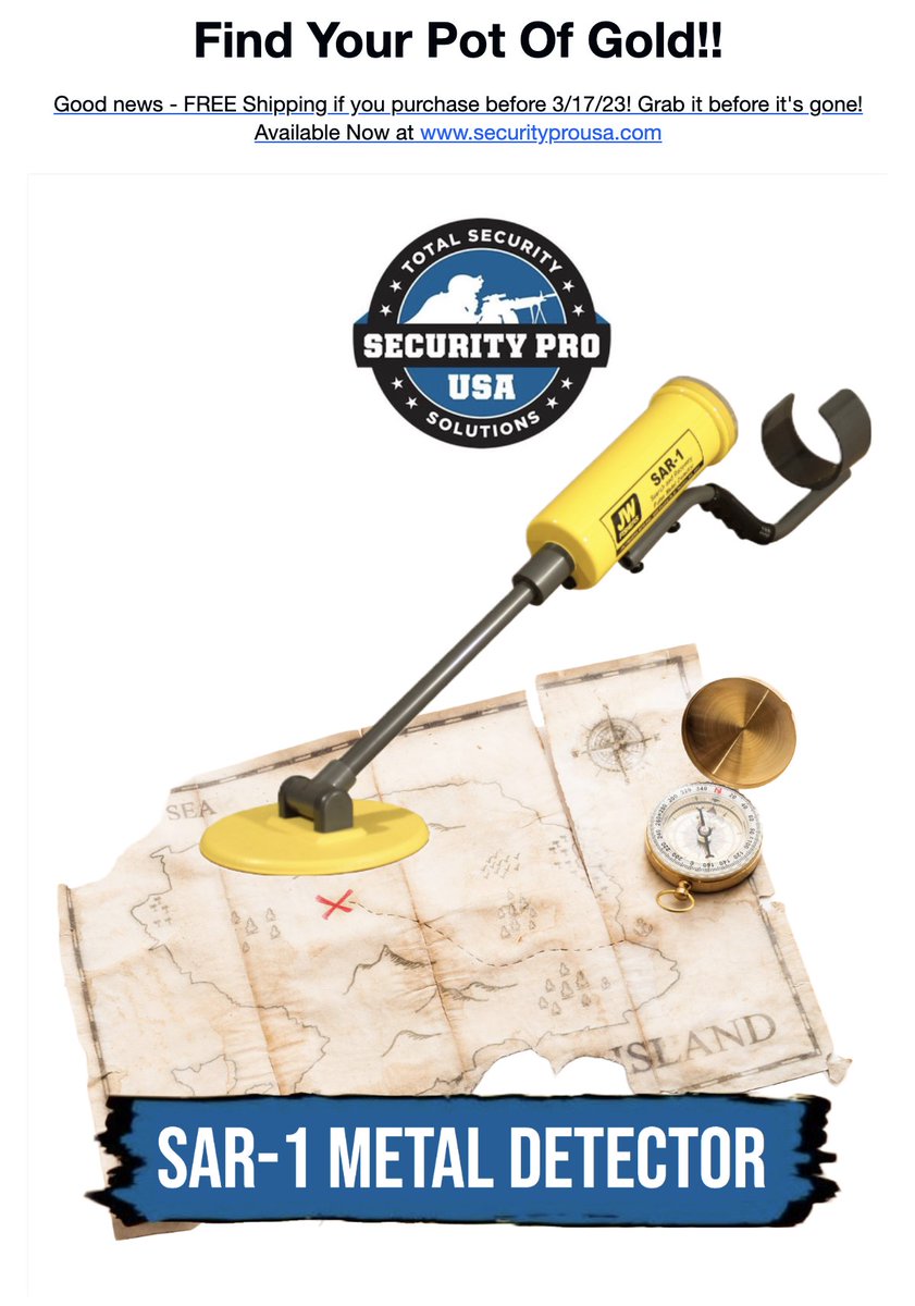 SecurityProUSA's tweet photo. SAR-1 Search &amp; Recovery #UnderWater #MetalDetector
JW Fishers SAR-1 was specifically designed for military, law enforcement and public safety dive teams to locate metallic objects in low visibility environments. https://t.co/i3GgKdiqDD
